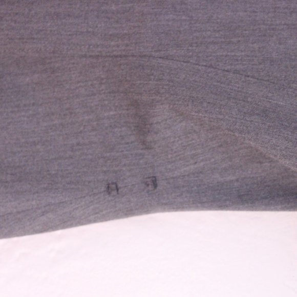 Tahari gray ruffled button down dress - Picture 5 of 6